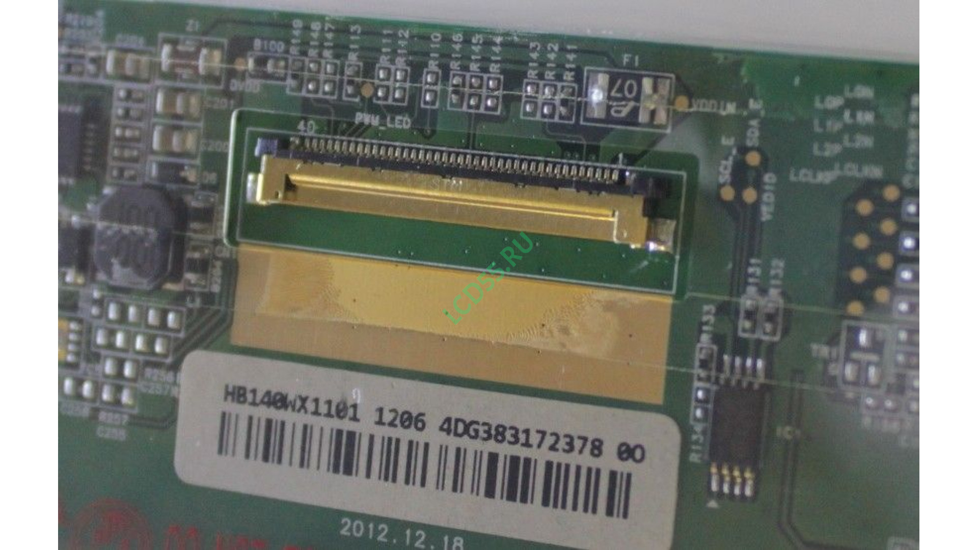 14.0" HB140WX1-101 WXGA HD 1366x768 LED (40 pin left) Glossy