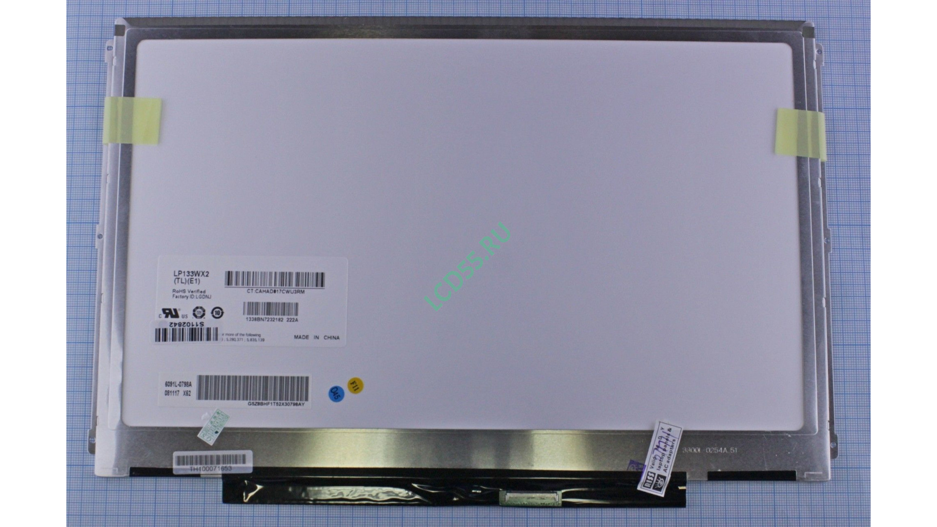 13.3" LP133WX2 (TL)(E1) WXGA 1280x800 Slim LED (30 pin right) Glossy