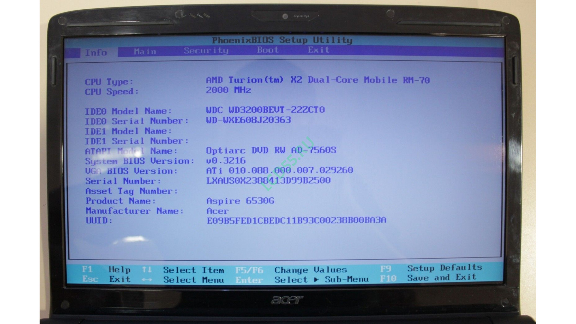 Ноутбук Acer Aspire 6530G-703G32Mi б/у