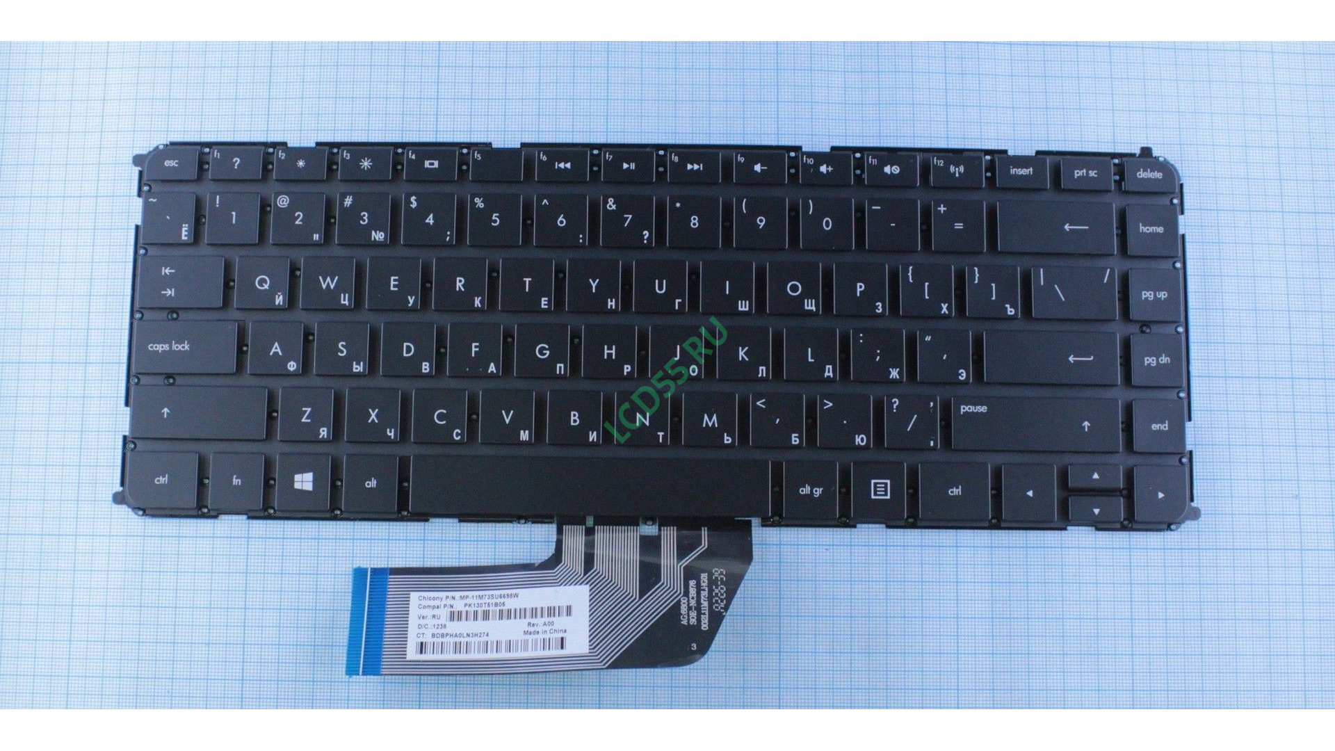 Клавиатура HP ENVY TouchSmart 4-1000, Envy 6-1000, M4 M4-1000 (MP-11M73SU6698W, PK130T51N05) (черная)