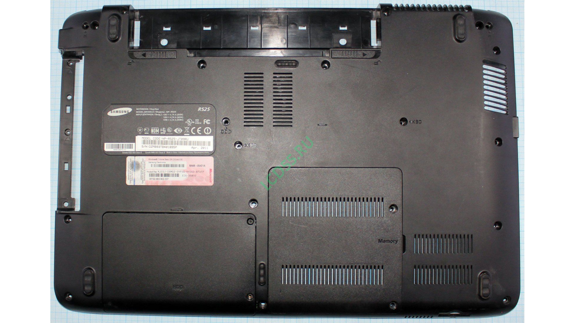 Down Case Samsung RV508, R525 (BA81-11215A) б/у