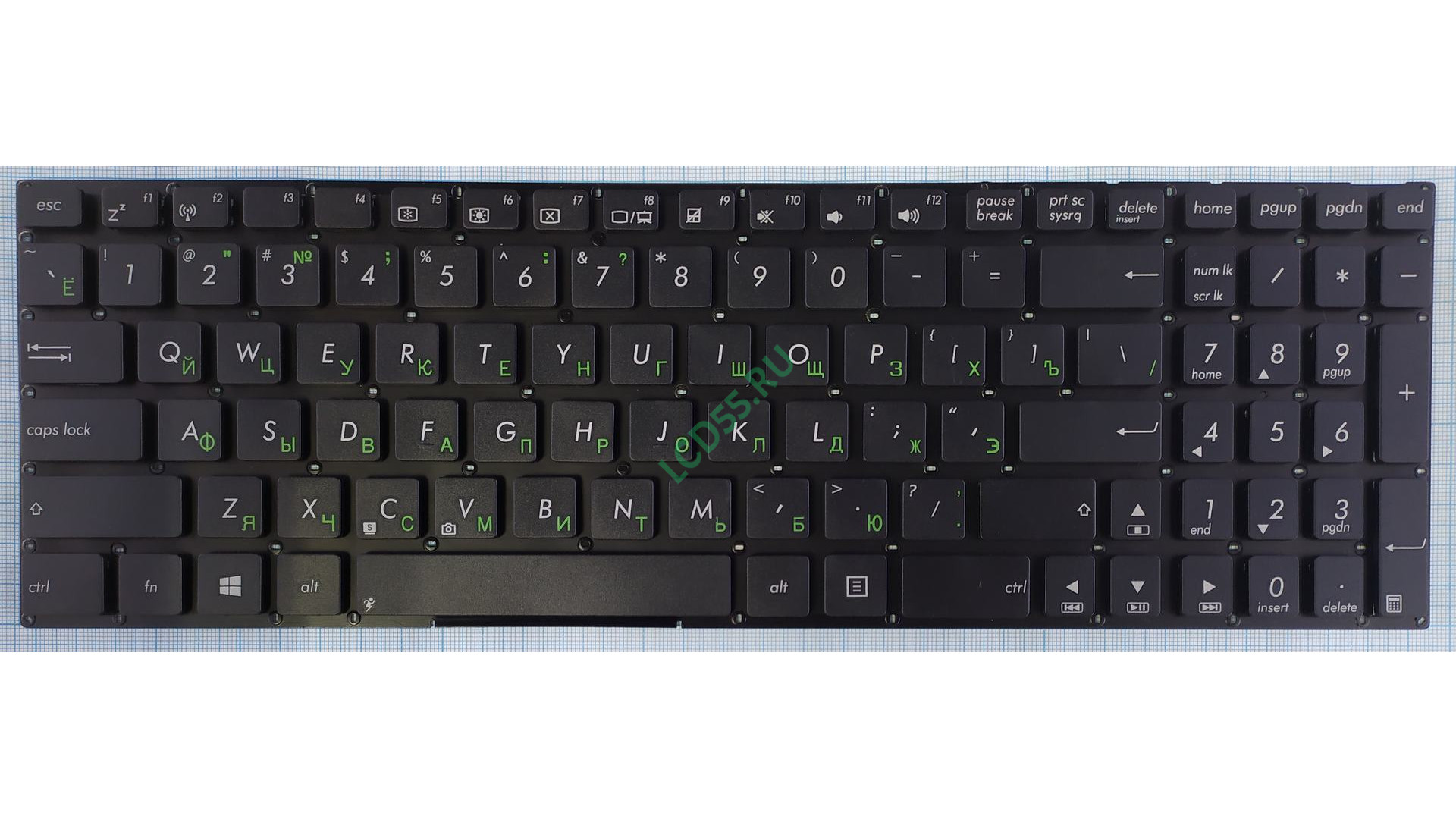 Клавиатура Asus X551C, X551M, R512M, R512MA (0KNB0-612BRU00) черная