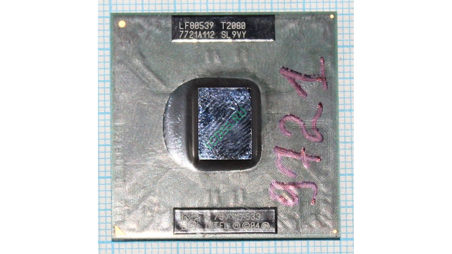 Intel Pentium Processor T2080 (SL9VY) (1M Cache, 1.73 GHz, 533, 533 MHz FSB)