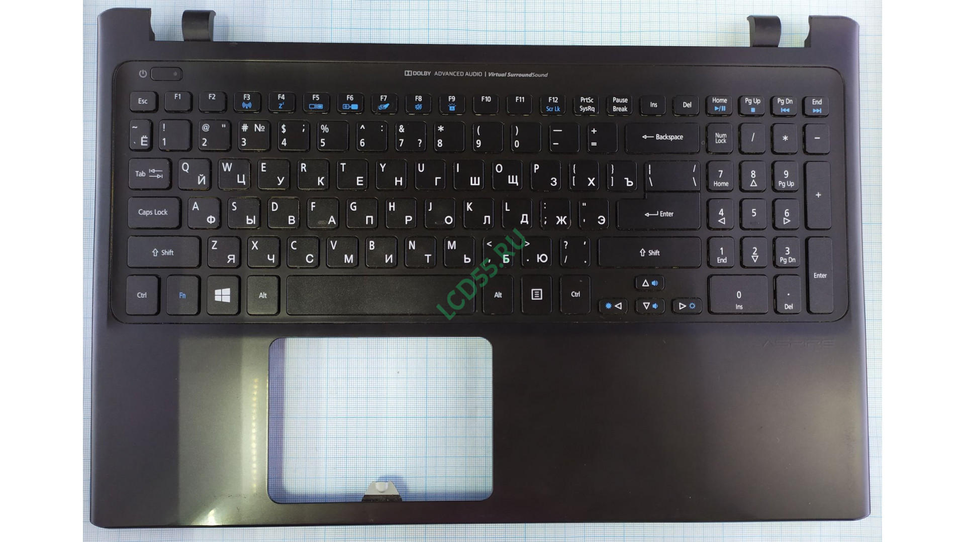 Top Case Acer Aspire V5-551 в сборе с клавиатурой (с подсветкой) б/у