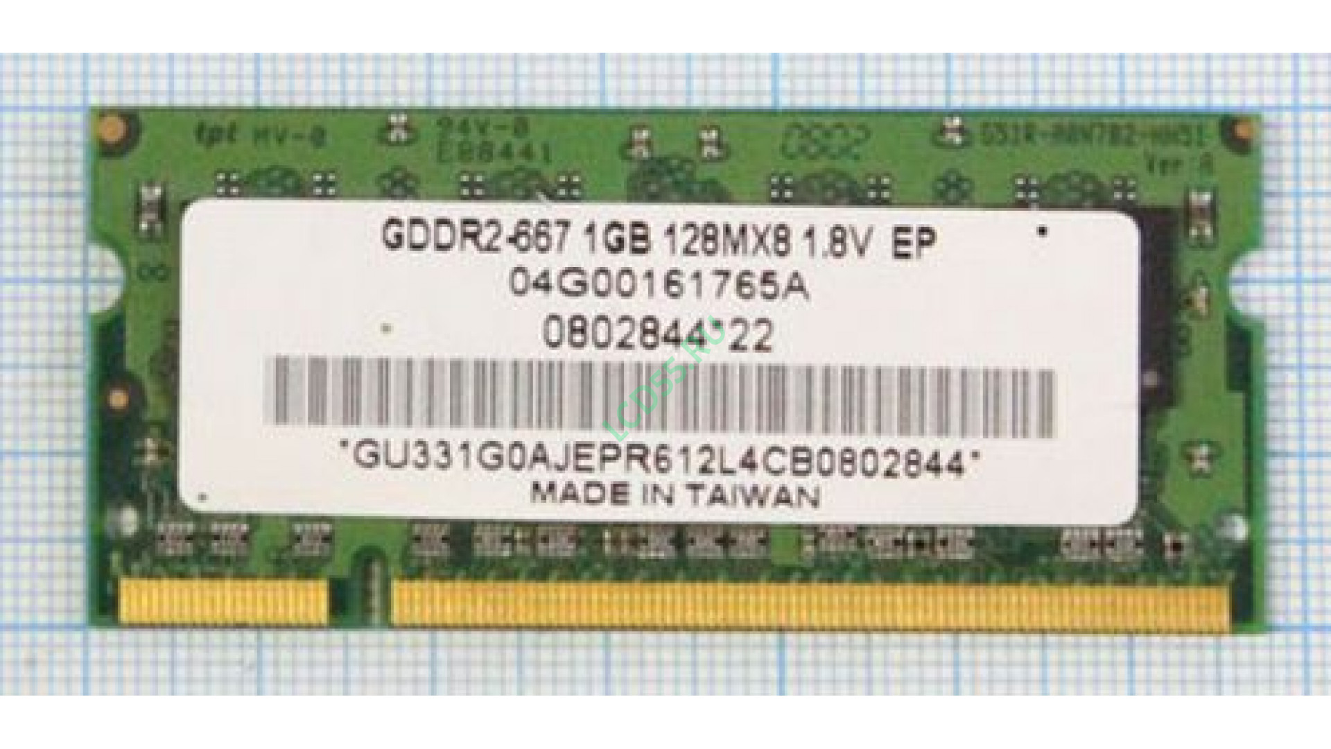 Оперативная память для ноутбука Elpida DDR-II 667Mhz SODIMM 1Gb <PC2-5300>