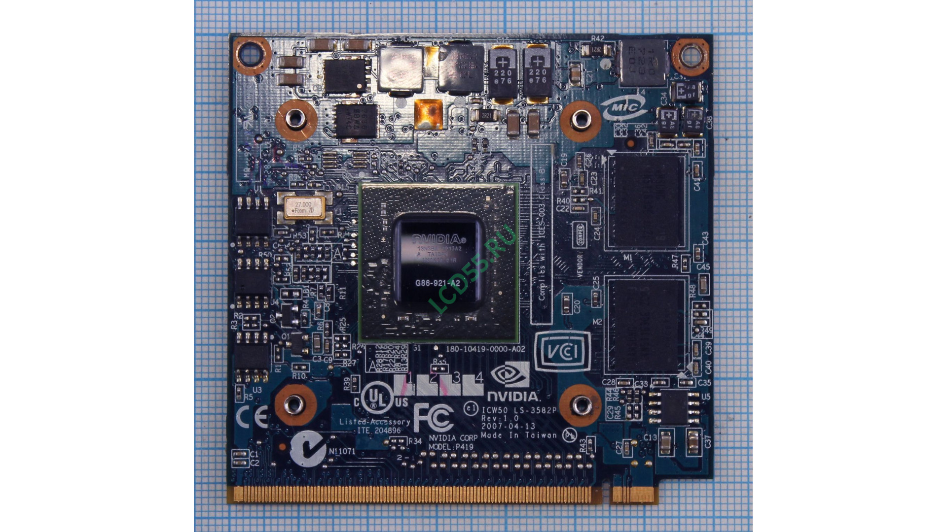 Видеокарта для ноутбука MXM II Geforce 8400M GS 128MB (ICW50 LS-3582P rev:1.0) Восстановленная