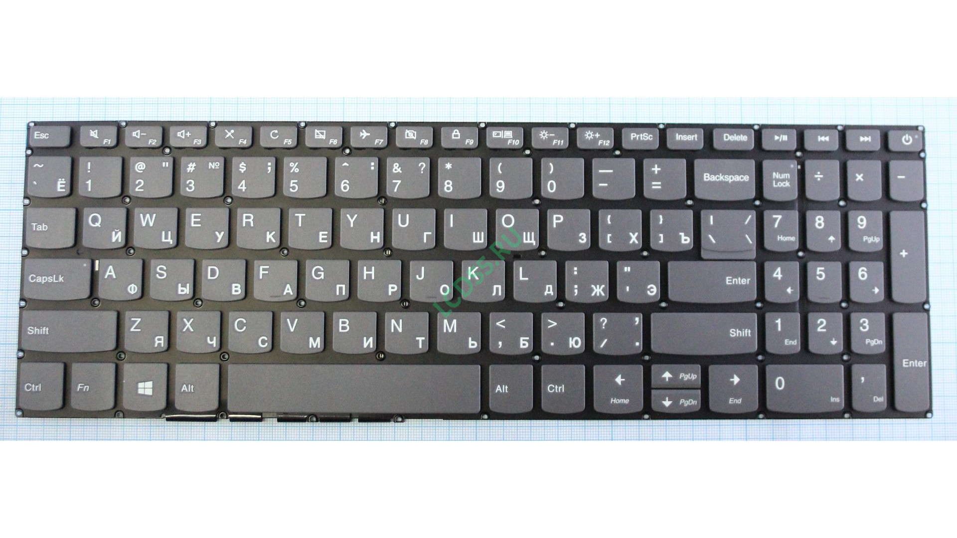 Клавиатура Lenovo 320-15,320-15AST, 320-17IKB, 330E-15, 520-15 (9Z.NDRDSN.10R) серая