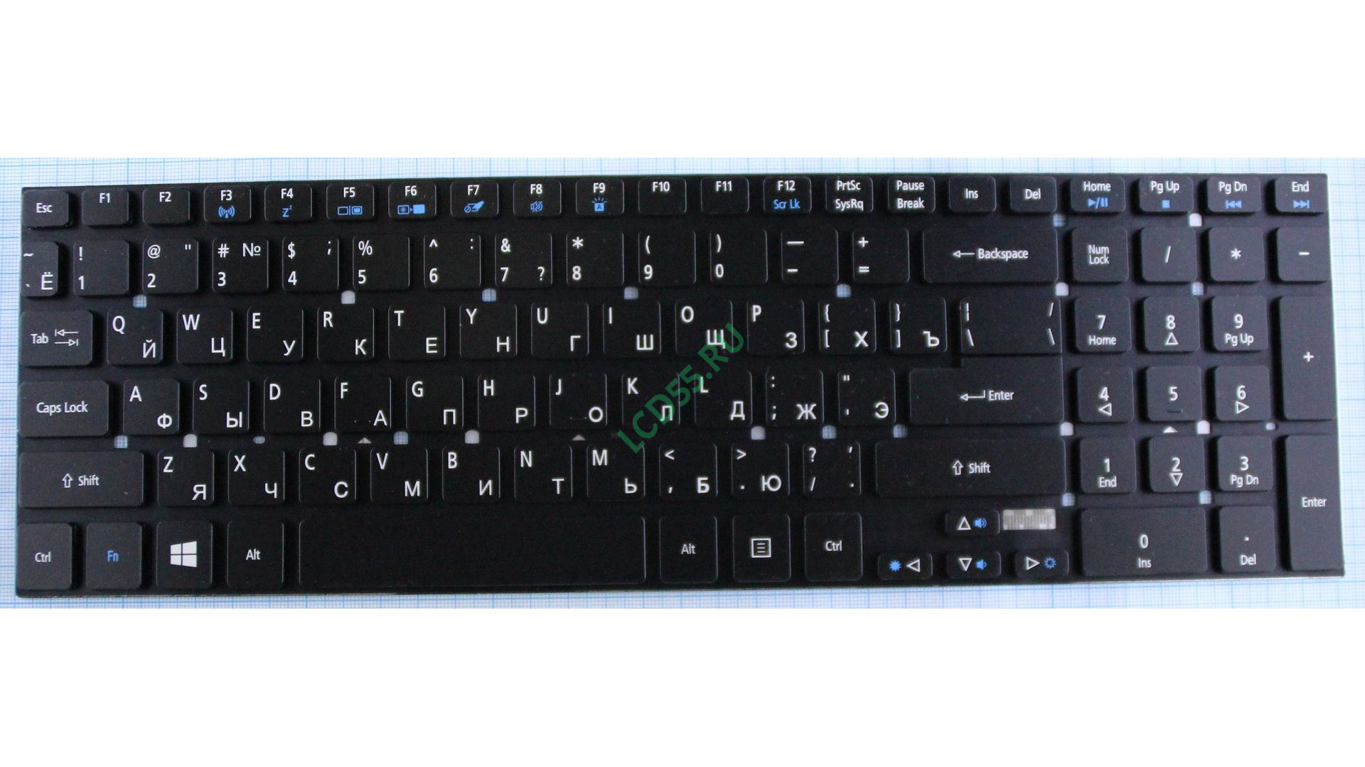Клавиатура Acer Aspire 5755, 5830, 8951, 8951G, V3, V3-551, V3-571G, V3-572, V3-771 (Черная) с подсветкой