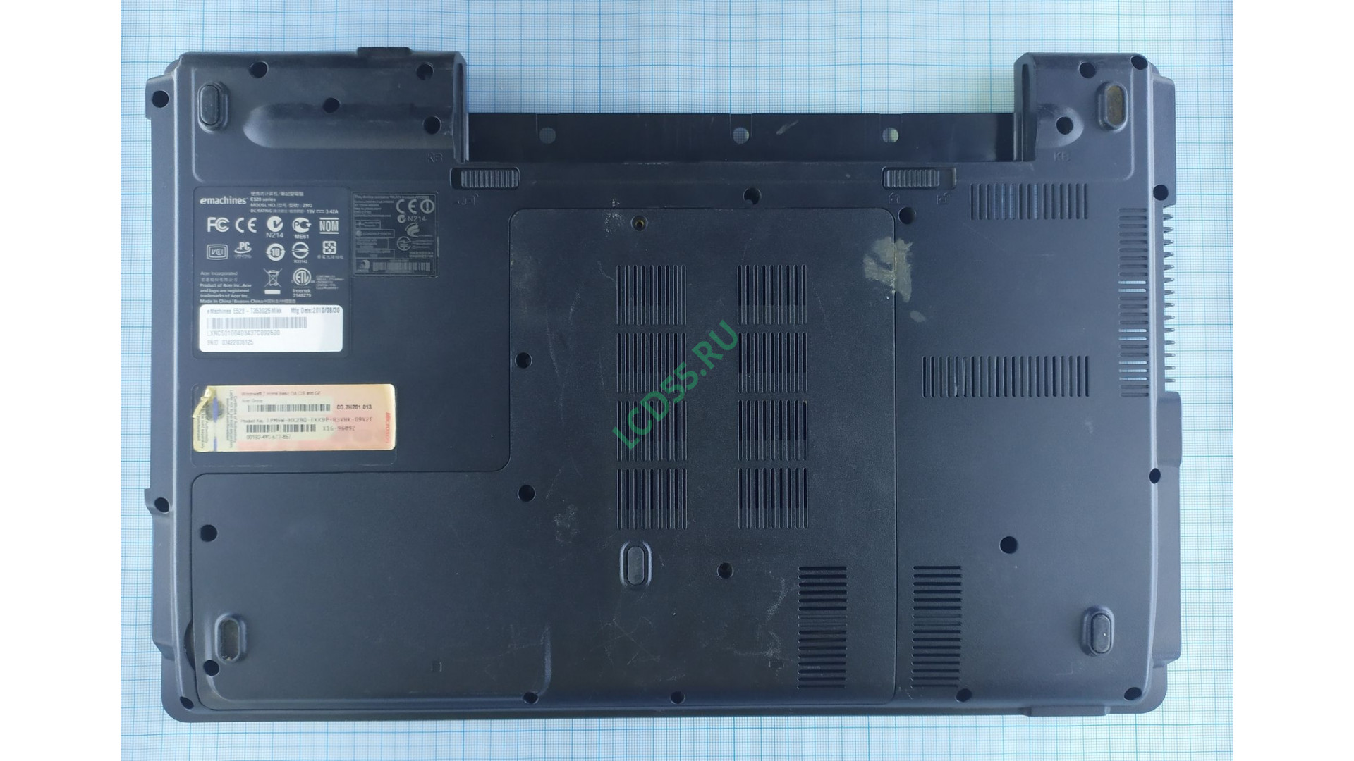Down Case machines E528, E728, Acer Aspire 5235 б/у