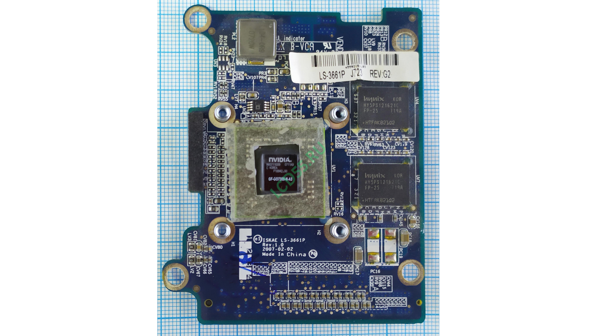 Видеокарта для ноутбука Toshiba Satellite A200 Geforce 7300M 256MB (ICW50 LS-3661P rev:1.0)