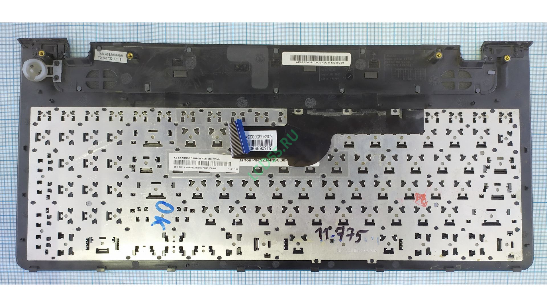 Клавиатура в сборе Samsung 350E5C, 355E5C, NP355E5C черная (BA59-03270C) б/у