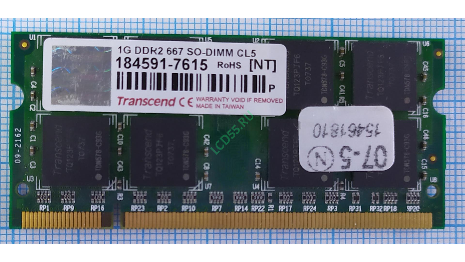 Transcend DDR-II 667Mhz SODIMM 1Gb <PC2-5300>