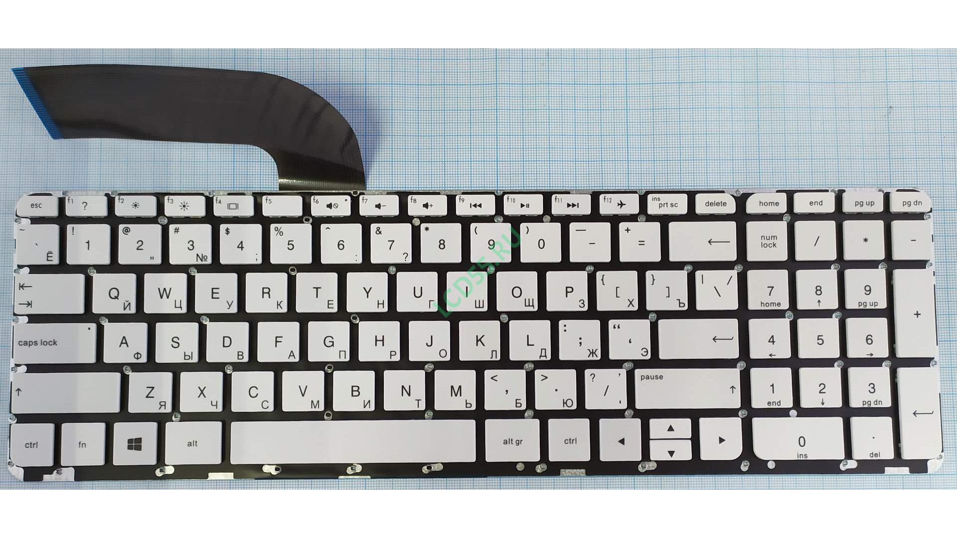 Клавиатура  HP 15-v000 15-p000 17-f000 HP 15-k белая