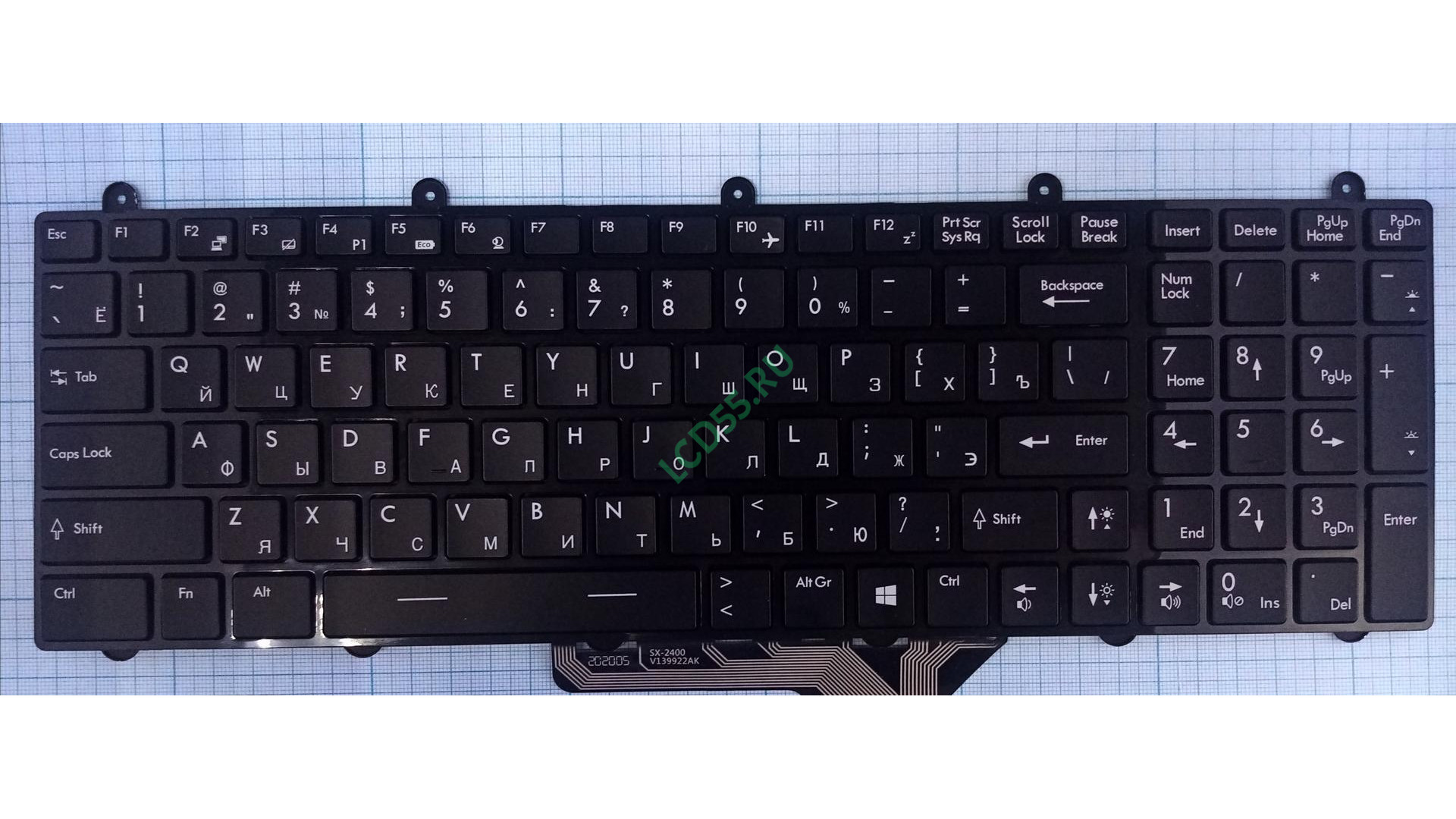 Клавиатура MSI GE60, GE70 с подсветкой (7 цветов)