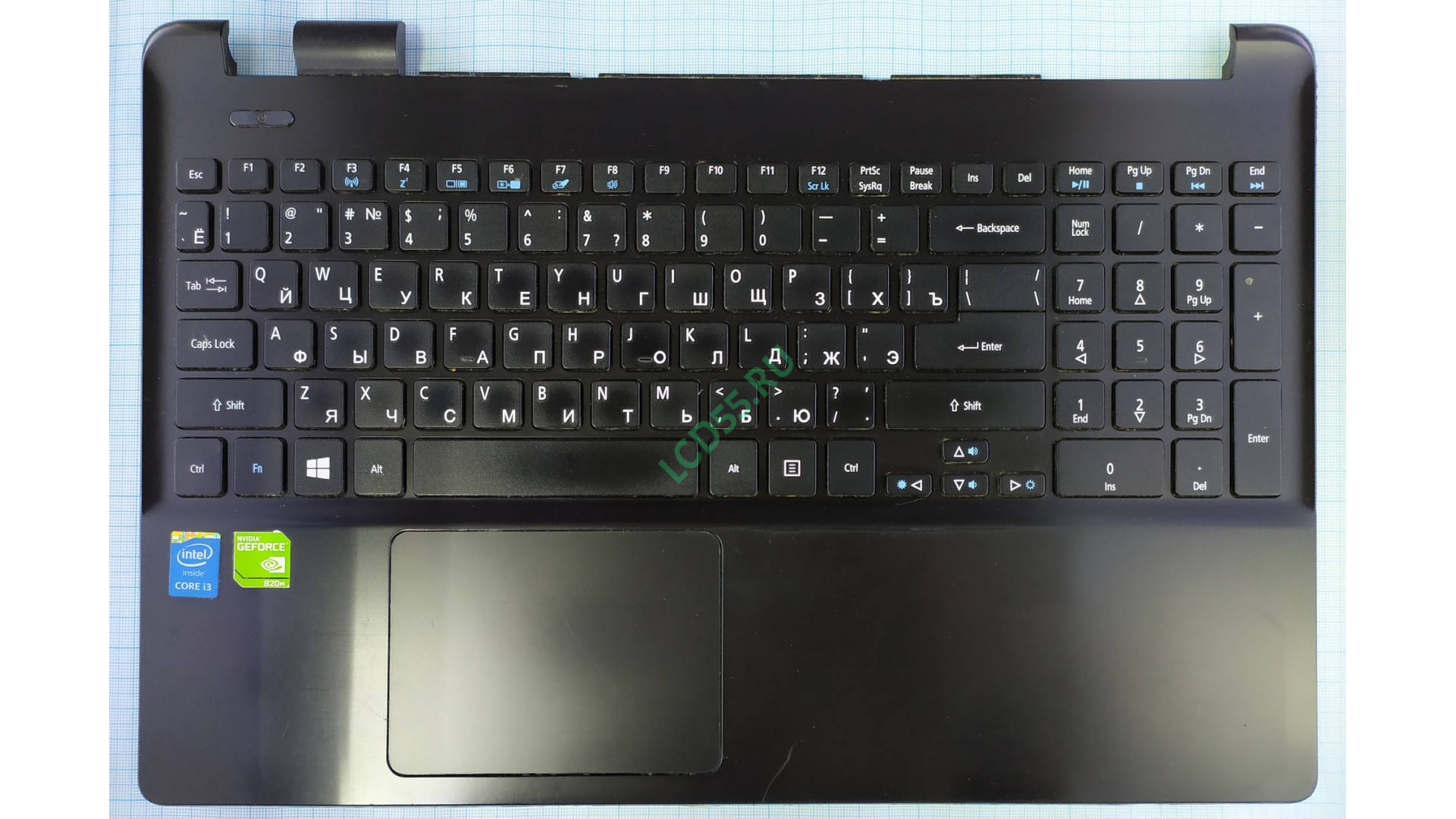 Top Case в сборе с клавиатурой Acer Aspire E5-531, E5-571 б/у