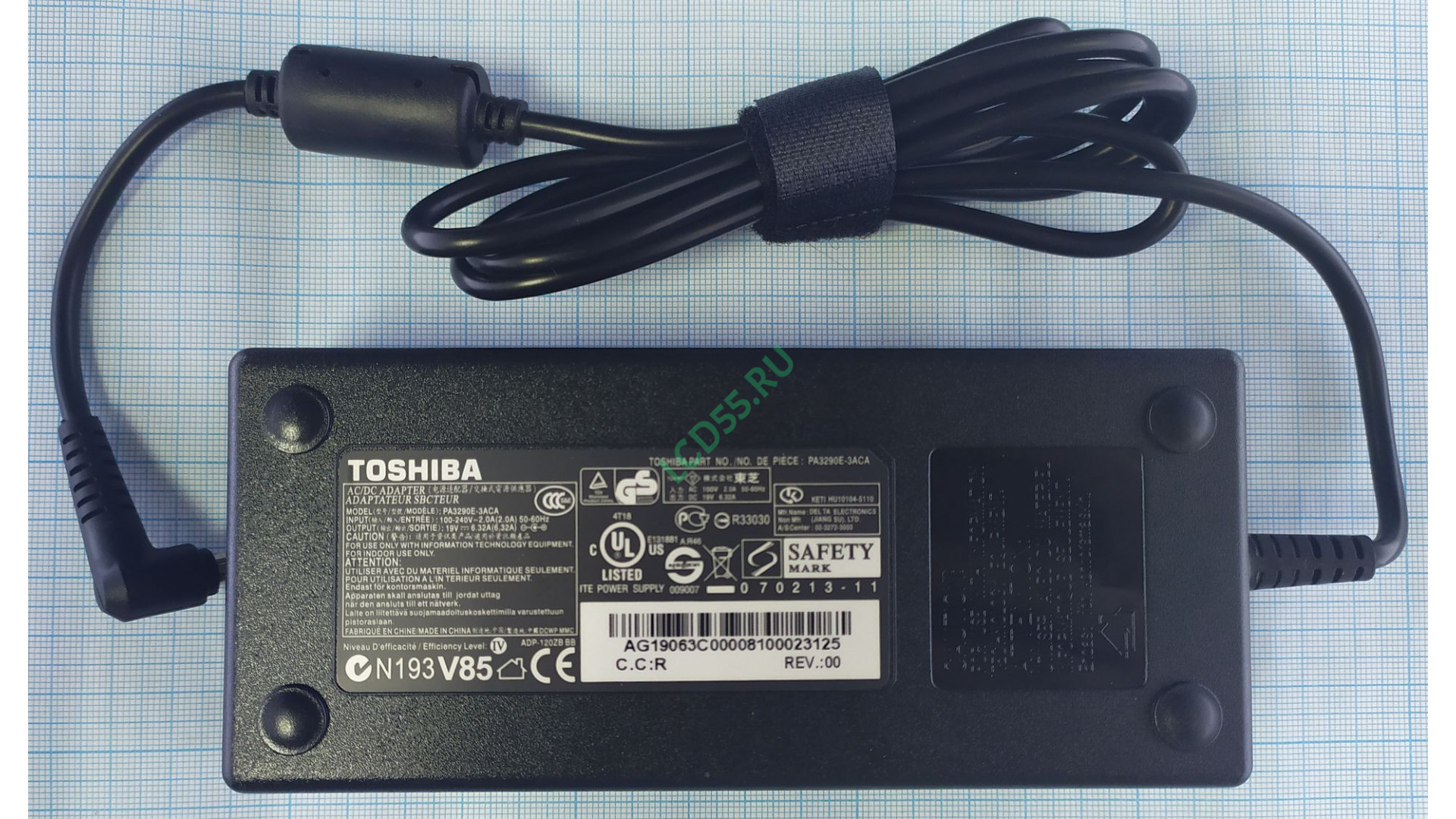 Блок питания Toshiba 19V 6.32A 120W 5.5x2.5 Original