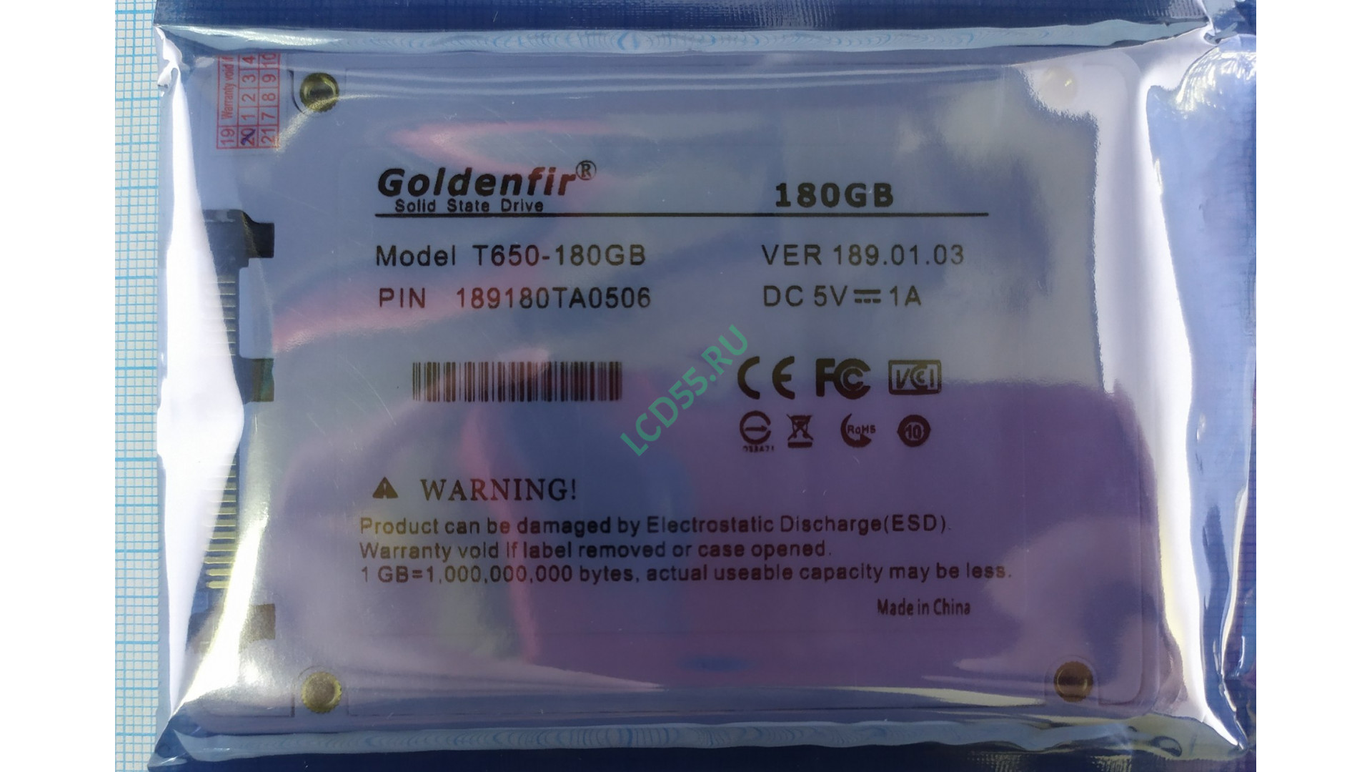 SSD 180GB Goldenfir SATA-III 2.5"