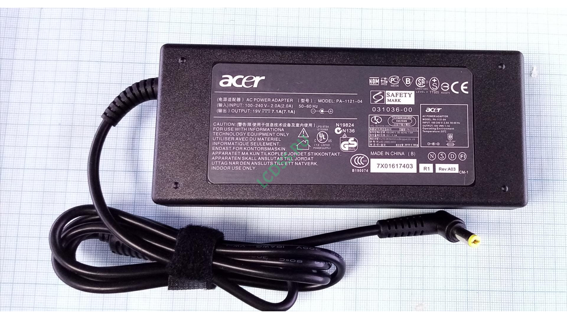 Блок питания Acer 19V 7.1A 135W 5.5x1.7 HiCopy