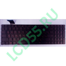 Клавиатура Asus N551 черная, с красной подсветкой