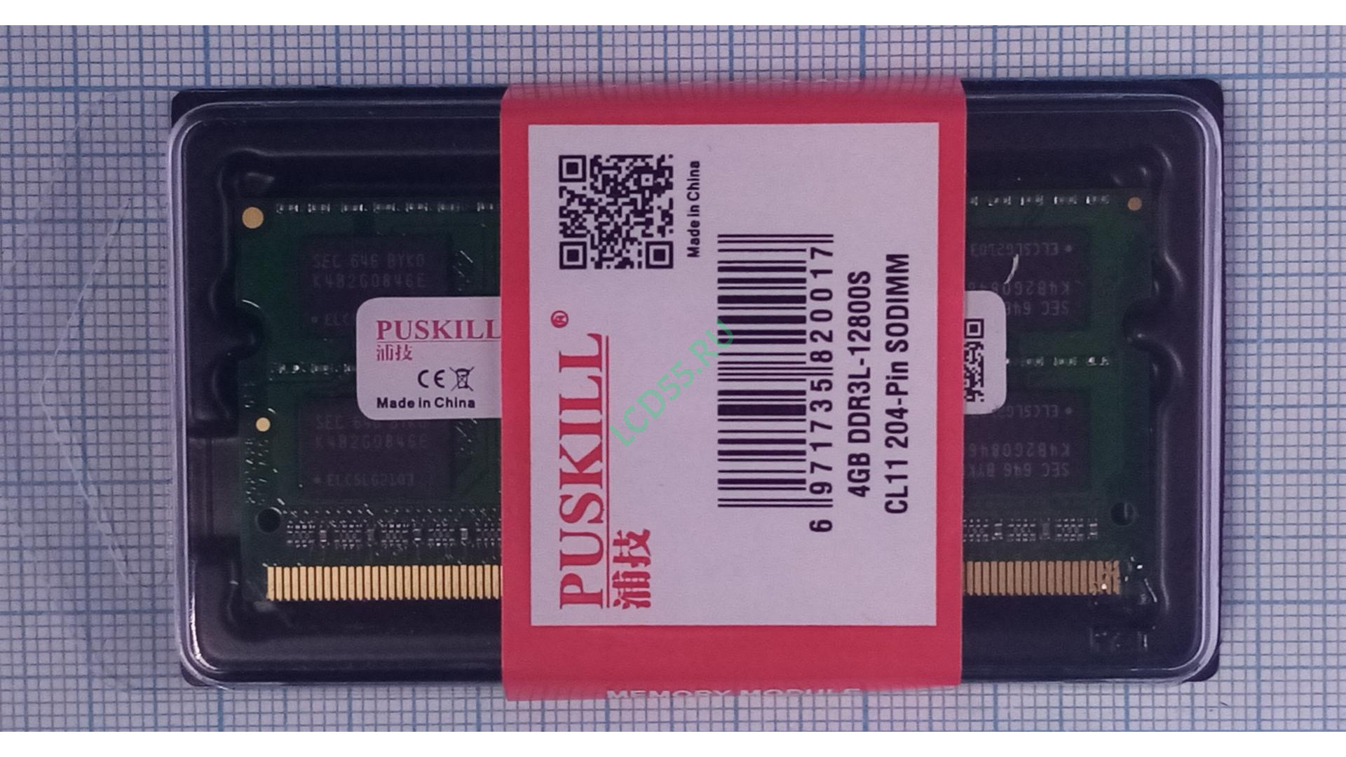 4GB PUSKILL PC-12800 1600MHz PC3L
