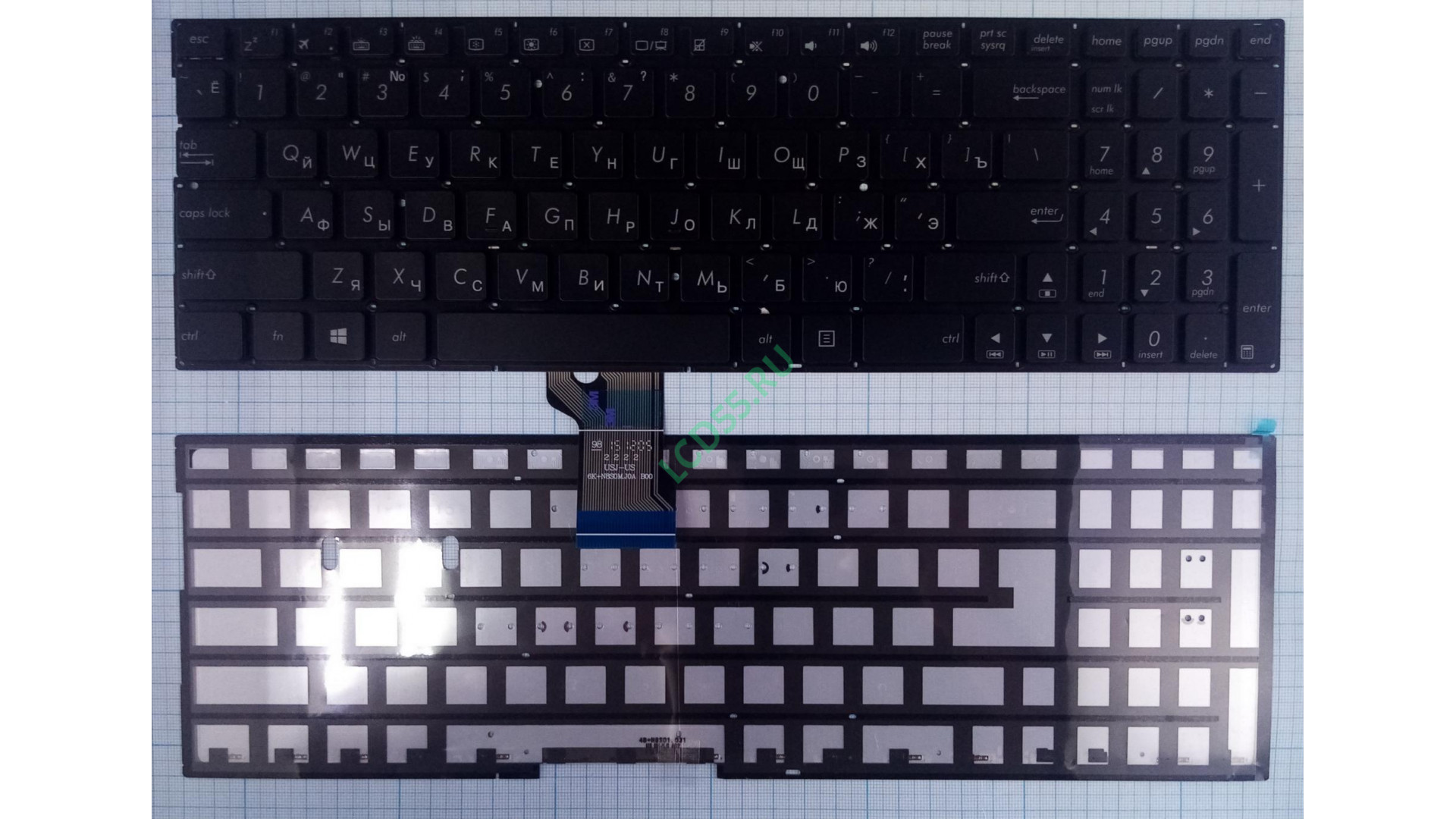 Клавиатура Asus N541L Q501L Q551L с подсветкой