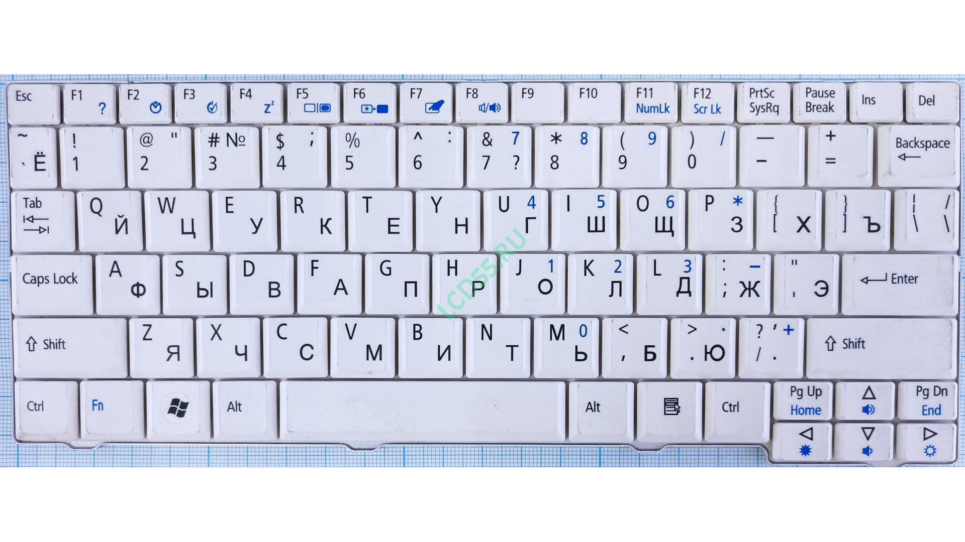 Клавиатура Acer Aspire One D150 D250 белая с разбора