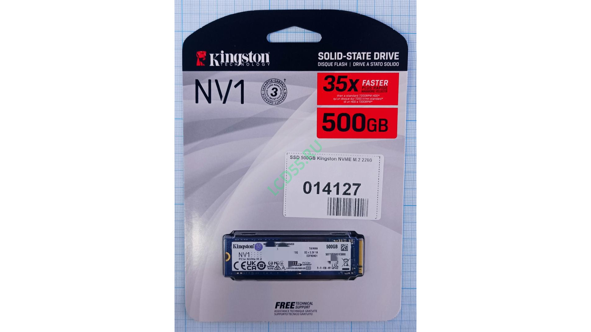 SSD 500GB Kingston NVME M.2 2280